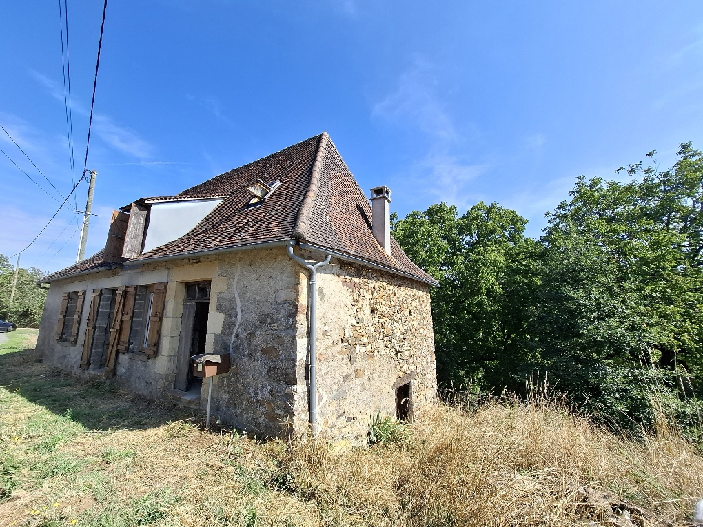 Maison en pierres à terminer avec jardin